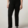 Vetements Marina Rinaldi | Pantalon En Tissu Maille Milano Noir