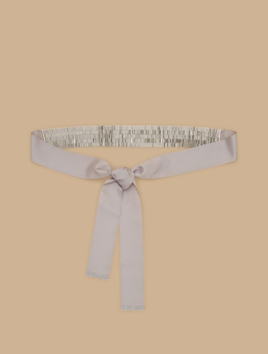 Accessoires Marina Rinaldi | Ceinture Strass Blanc