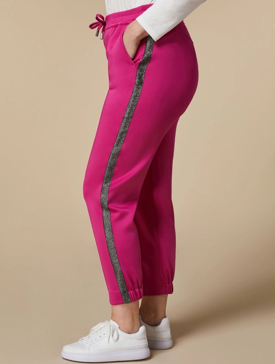 Vetements Marina Rinaldi | Pantalon En Jersey Scuba Fuchsia