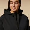 Vetements Marina Rinaldi | Parka En Toile Deperlante Noir