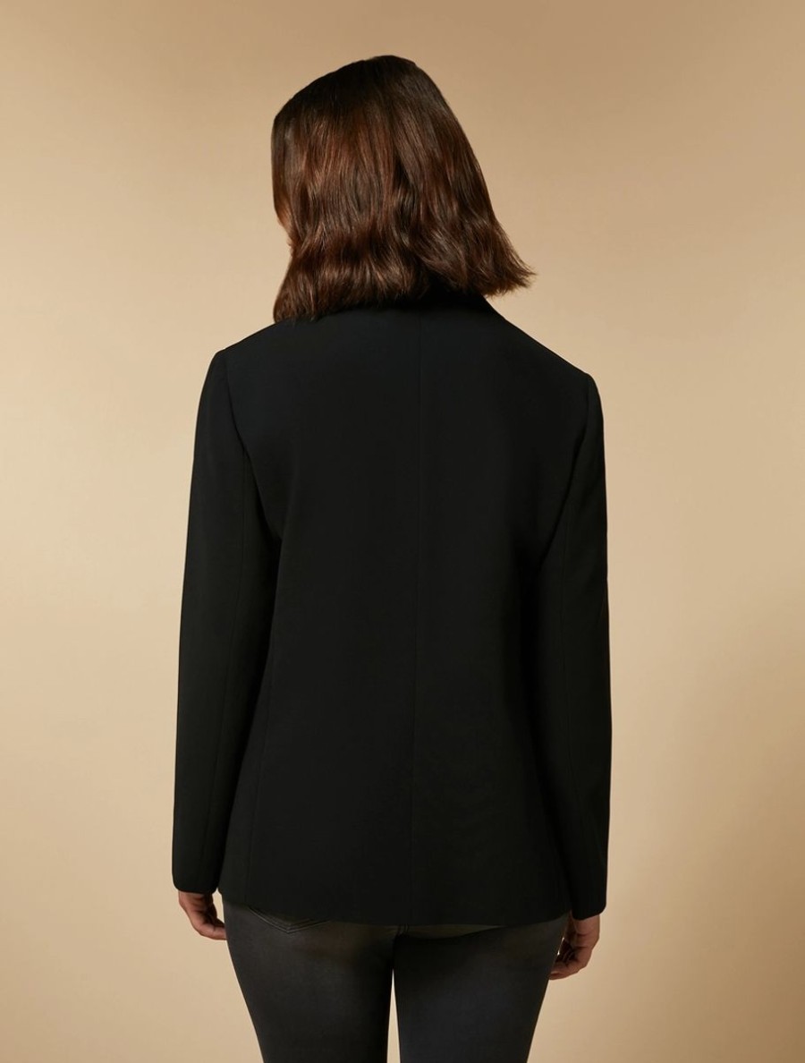 Vetements Marina Rinaldi | Blazer En Triacetate Noir