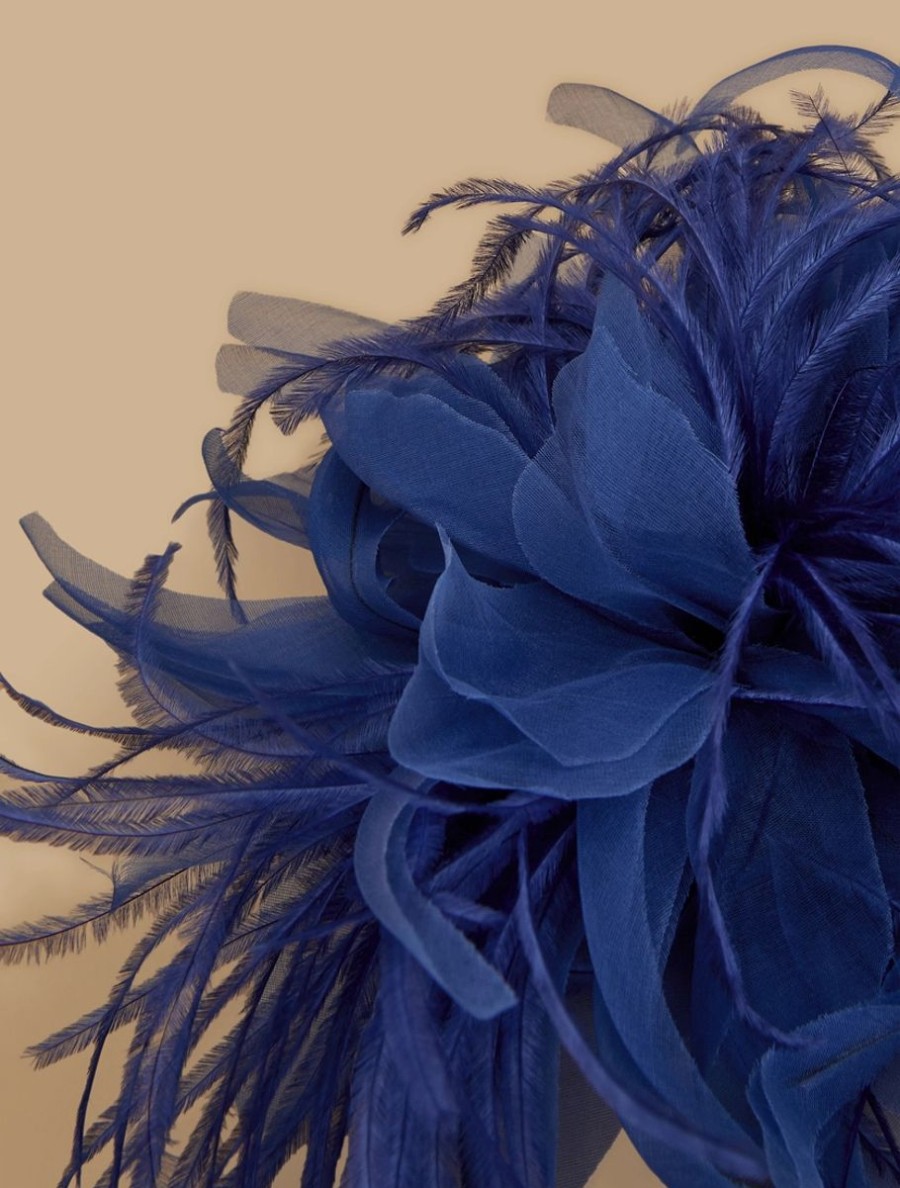 Vetements De Ceremonie Marina Rinaldi | Broche Fleur Bleuet