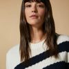 Vetements Marina Rinaldi | Pull En Laine Melangee Blanc