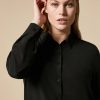 Vetements Marina Rinaldi | Chemise En Soie Noir