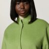 Vetements Marina Rinaldi | Veste En Tissu Double Face En Laine Melangee Vert