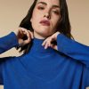 Vetements Marina Rinaldi | Pull En Viscose Lurex Bleuet