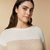 Vetements Marina Rinaldi | Pull Bicolore En Laine Et Cachemire Chameau