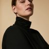 Vetements Marina Rinaldi | Pull Col Roule En Jersey Noir