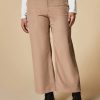 Vetements Marina Rinaldi | Pantalon Large En Velours Brun