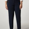 Vetements Marina Rinaldi | Pantalon En Jersey Crepe Marine Fonce