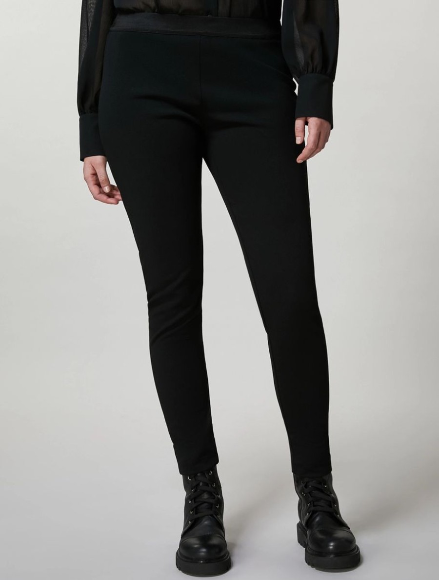 Vetements Marina Rinaldi | Legging En Jersey Extensible Noir