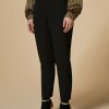 Vetements Marina Rinaldi | Pantalon En Crepe Stretch Noir