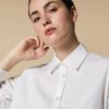 Vetements Marina Rinaldi | Chemise Oversize En Popeline Blanc Optique