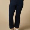 Vetements Marina Rinaldi | Pantalon En Jersey Scuba Bleu Nuit