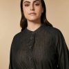 Vetements Marina Rinaldi | Robe Chemise En Jean Noir