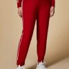 Vetements Marina Rinaldi | Pantalon En Maille Rouge