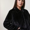 Vetements Marina Rinaldi | Veste A Imprime Animalier Noir