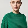 Vetements Marina Rinaldi | Pull En Laine Melangee Vert