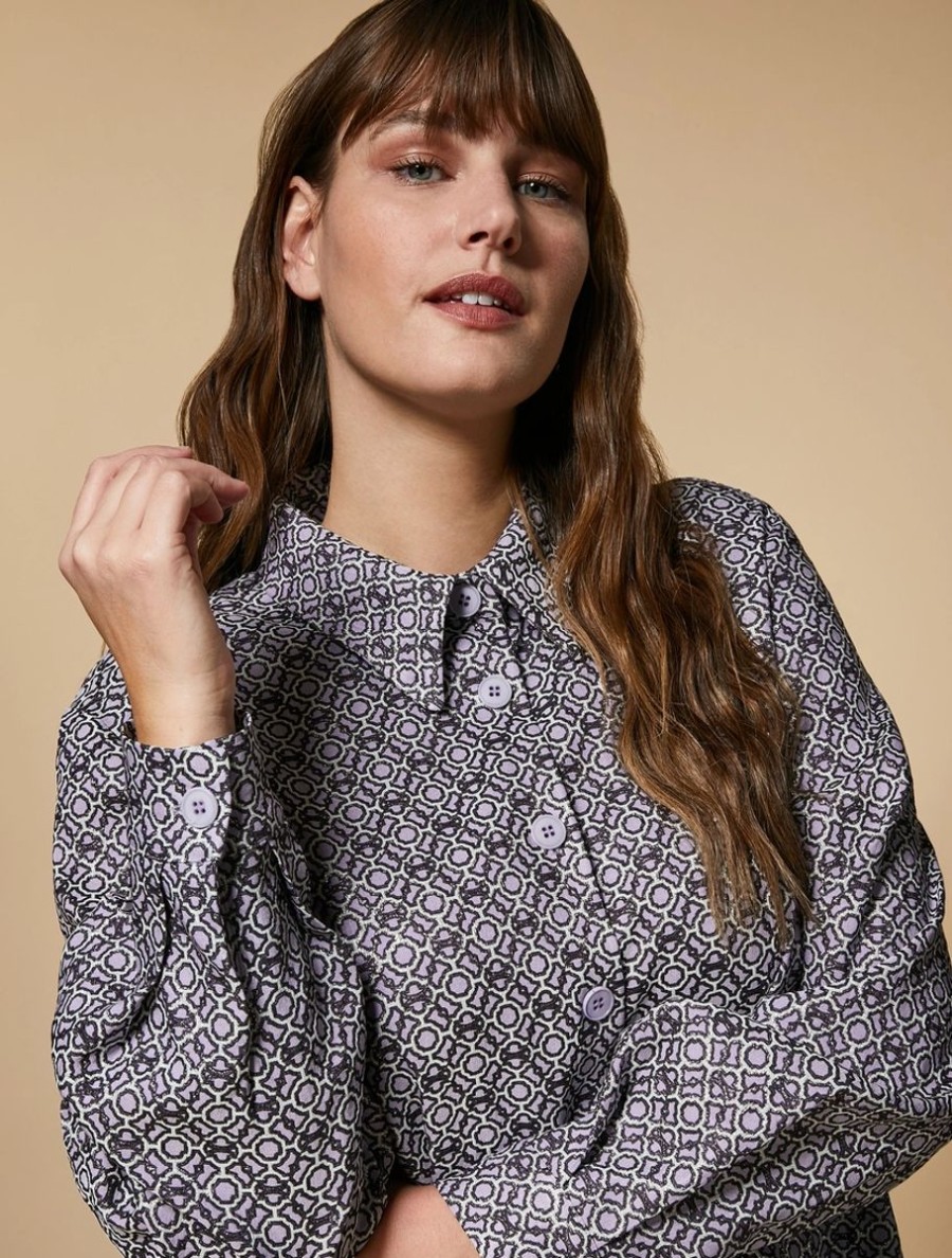 Vetements Marina Rinaldi | Tunique Jacquard Lilas