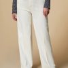 Vetements Marina Rinaldi | Jean Large En Bull Denim Blanc