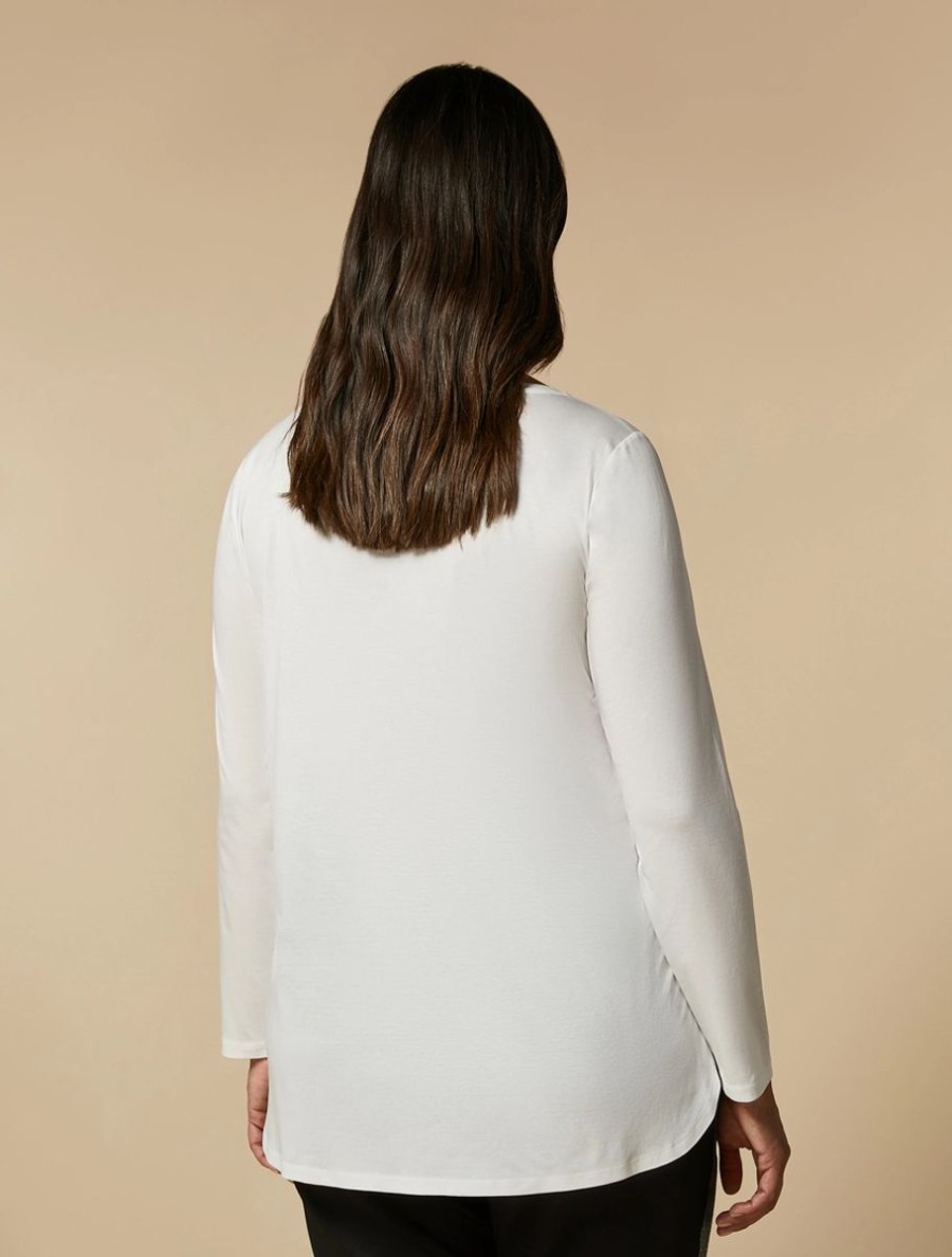 Vetements Marina Rinaldi | Tee-Shirt En Jersey Blanc