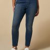 Vetements Marina Rinaldi | Legging En Jersey Denim Bleu Ski