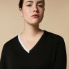 Vetements Marina Rinaldi | Pull En Pure Laine Noir