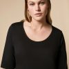 Vetements Marina Rinaldi | Tee-Shirt En Jersey Noir