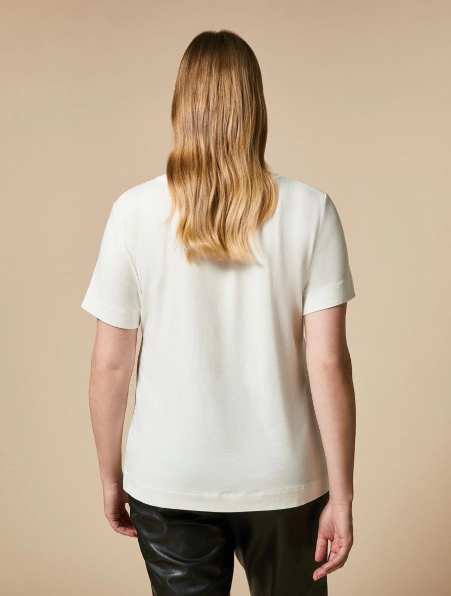 Vetements Marina Rinaldi | Tee-Shirt En Jersey Blanc