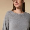 Vetements Marina Rinaldi | Pull En Laine Melangee Gris Clair