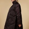 Vetements Marina Rinaldi | Doudoune Avec Col En Satin Duchesse Violet