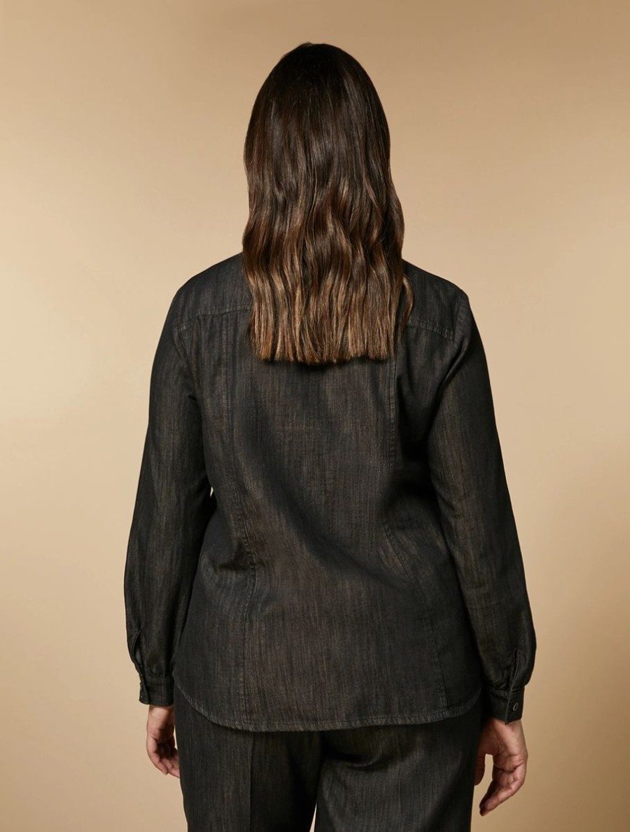 Vetements Marina Rinaldi | Chemise En Jean Noir