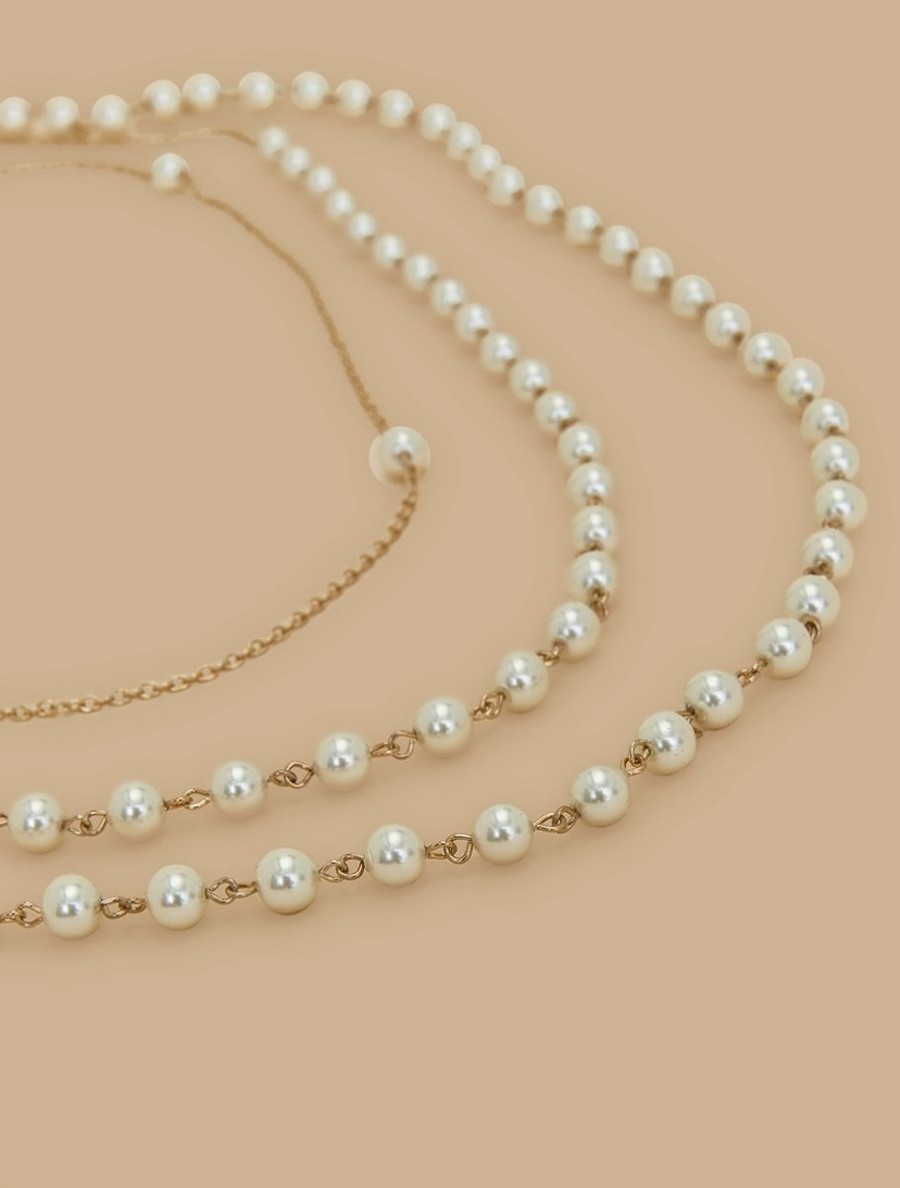 Vetements De Ceremonie Marina Rinaldi | Collier De Perles Blanc