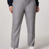 Vetements Marina Rinaldi | Pantalon En Flanelle Stretch Bleu Ski