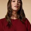 Vetements Marina Rinaldi | Pull Sans Couture En Laine Et Cachemire Rouge