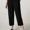 Vetements Marina Rinaldi | Pantalon En Tissu Maille Milano Noir