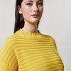 Vetements Marina Rinaldi | Pull En Laine Melangee Jaune