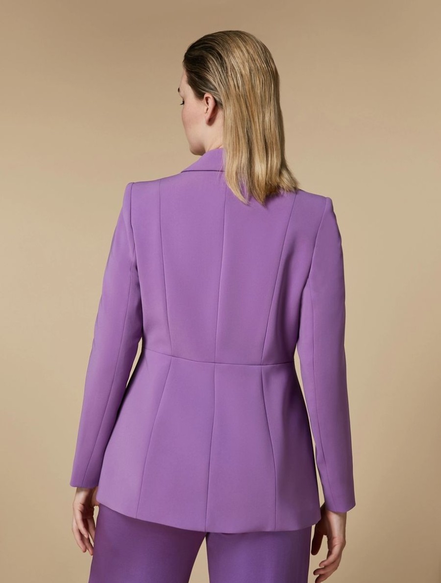 Vetements Marina Rinaldi | Veste Blazer En Triacetate Glycine