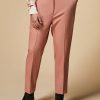 Vetements Marina Rinaldi | Pantalon Fluide En Gabardine Rose