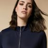 Vetements Marina Rinaldi | Veste En Jersey Double Bleuet