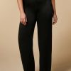 Vetements Marina Rinaldi | Pantalon En Tissu Brillant Noir