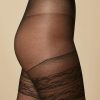 Vetements Marina Rinaldi | Collants Transparents 30 Deniers Noir