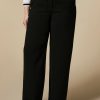 Vetements Marina Rinaldi | Pantalon En Tissu Fluide Noir