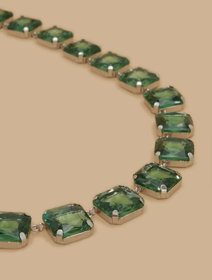 Accessoires Marina Rinaldi | Collier Cabochon Vert