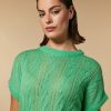 Vetements Marina Rinaldi | Pull En Alpaga Melange Vert