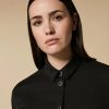 Vetements Marina Rinaldi | Tunique En Pur Drap De Laine Noir