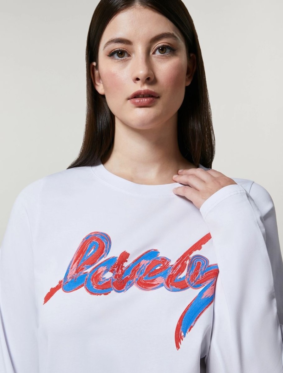 Vetements Marina Rinaldi | Tee-Shirt En Jersey Blanc