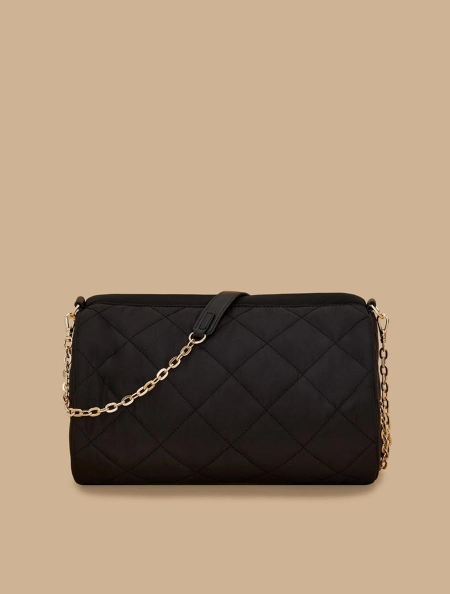 Accessoires Marina Rinaldi | Sac Porte Epaule Duchesse Matelasse Noir