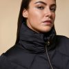 Vetements Marina Rinaldi | Doudoune En Satin Deperlant Noir