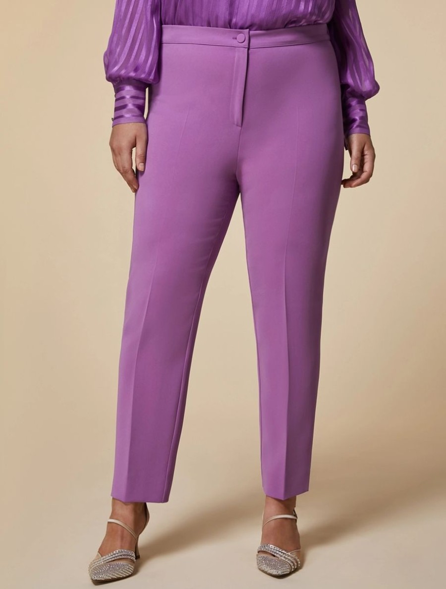 Vetements Marina Rinaldi | Pantalon Slim En Triacetate Glycine